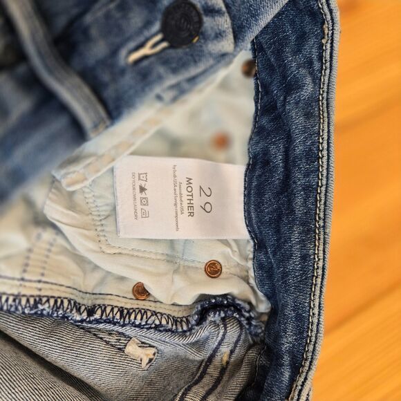 Mother The Looker Skinny Jeans 29 Dark Wash High Rise Slim Classic Minimalist - Picture 9 of 16